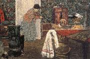 Edouard Vuillard Maid cleaning the room Sweden oil painting artist